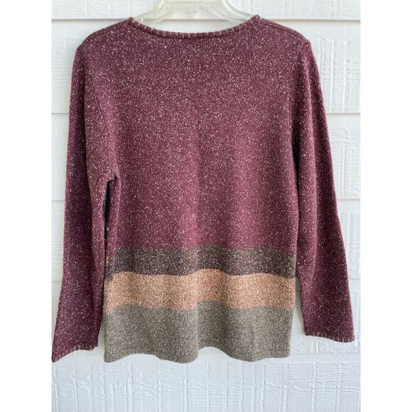 Allison Daley Floral Sweater Small knit - Picture 2 of 6